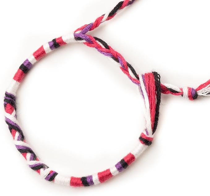Bracelet brésilien enfant — à vœux coton tressé — BVE-20