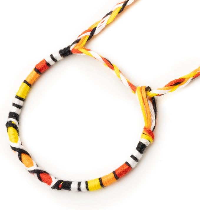 Bracelet brésilien enfant — à vœux coton tressé — BVE-11