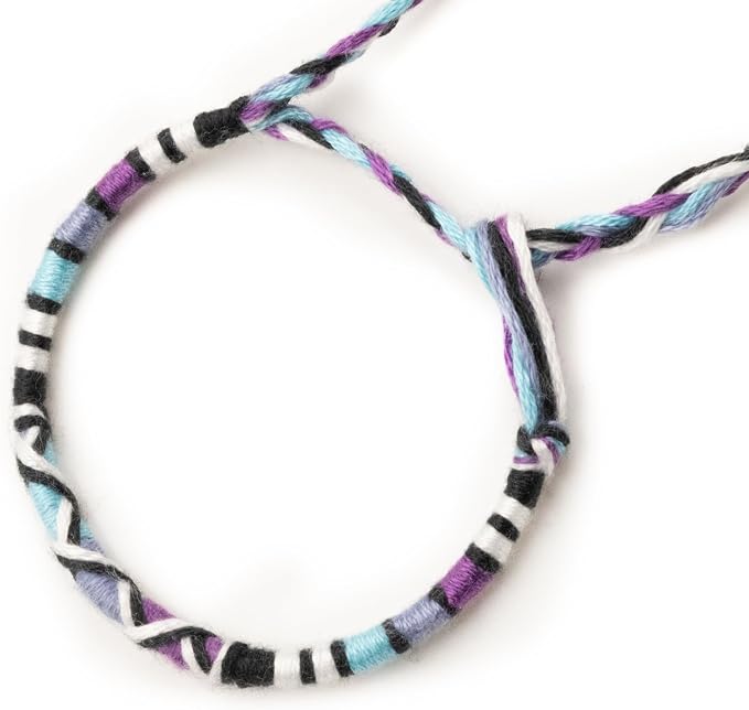 Bracelet brésilien enfant — à vœux coton tressé — BVE-19