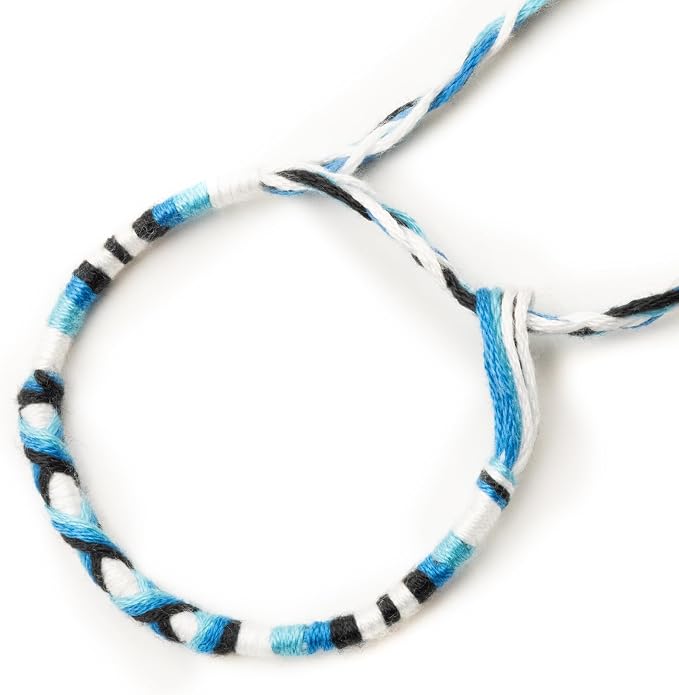 Bracelet brésilien enfant — à vœux coton tressé — BVE-16