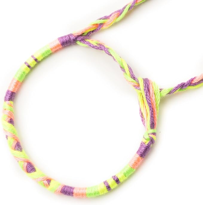 Bracelet brésilien enfant — à vœux coton tressé — BVE-12