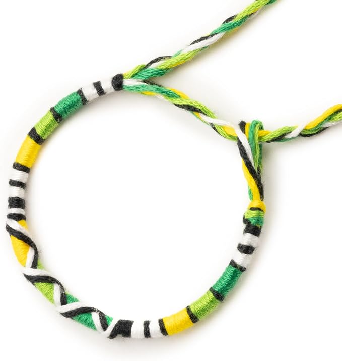 Bracelet brésilien enfant — à vœux coton tressé — BVE-27