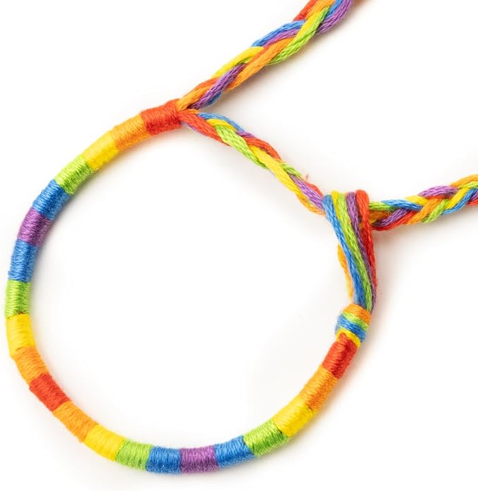 Bracelet brésilien enfant — à vœux coton tressé — BVE-14