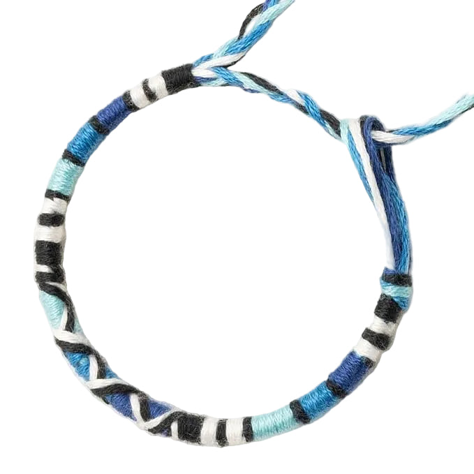 Bracelet brésilien enfant — à vœux coton tressé — BVE-01
