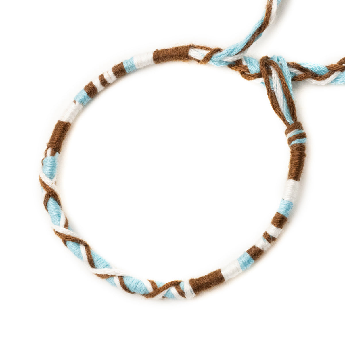 Bracelet brésilien à vœux — coton tressé ajustable — BV04