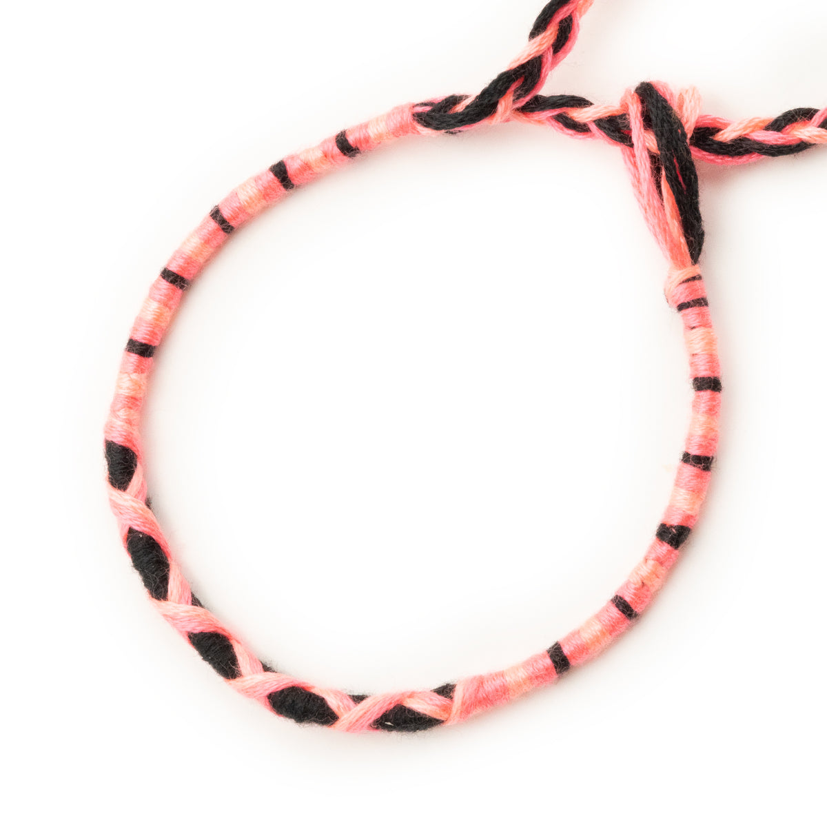 Bracelet brésilien à vœux — coton tressé ajustable — BV07