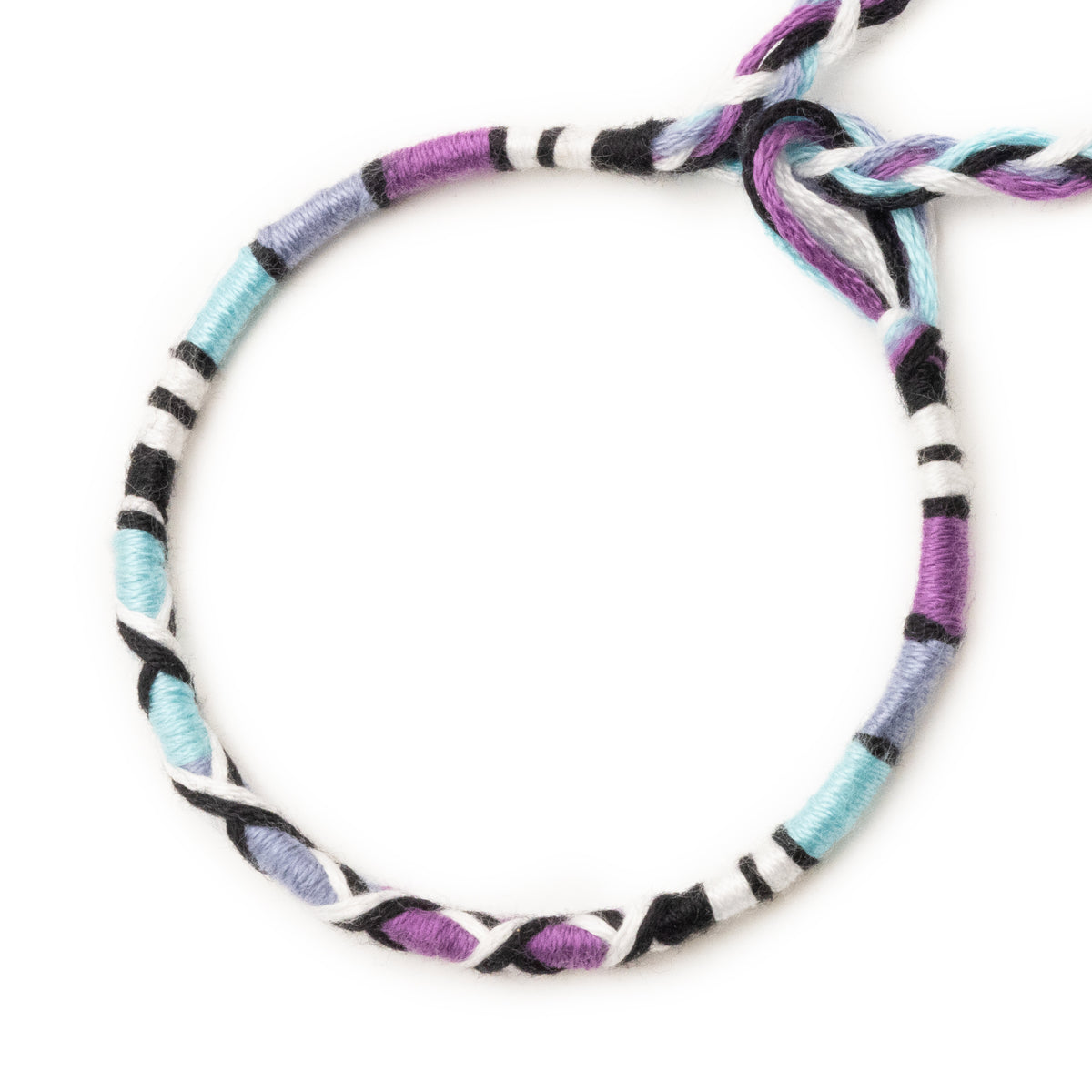 Bracelet brésilien à vœux — coton tressé ajustable — BV19