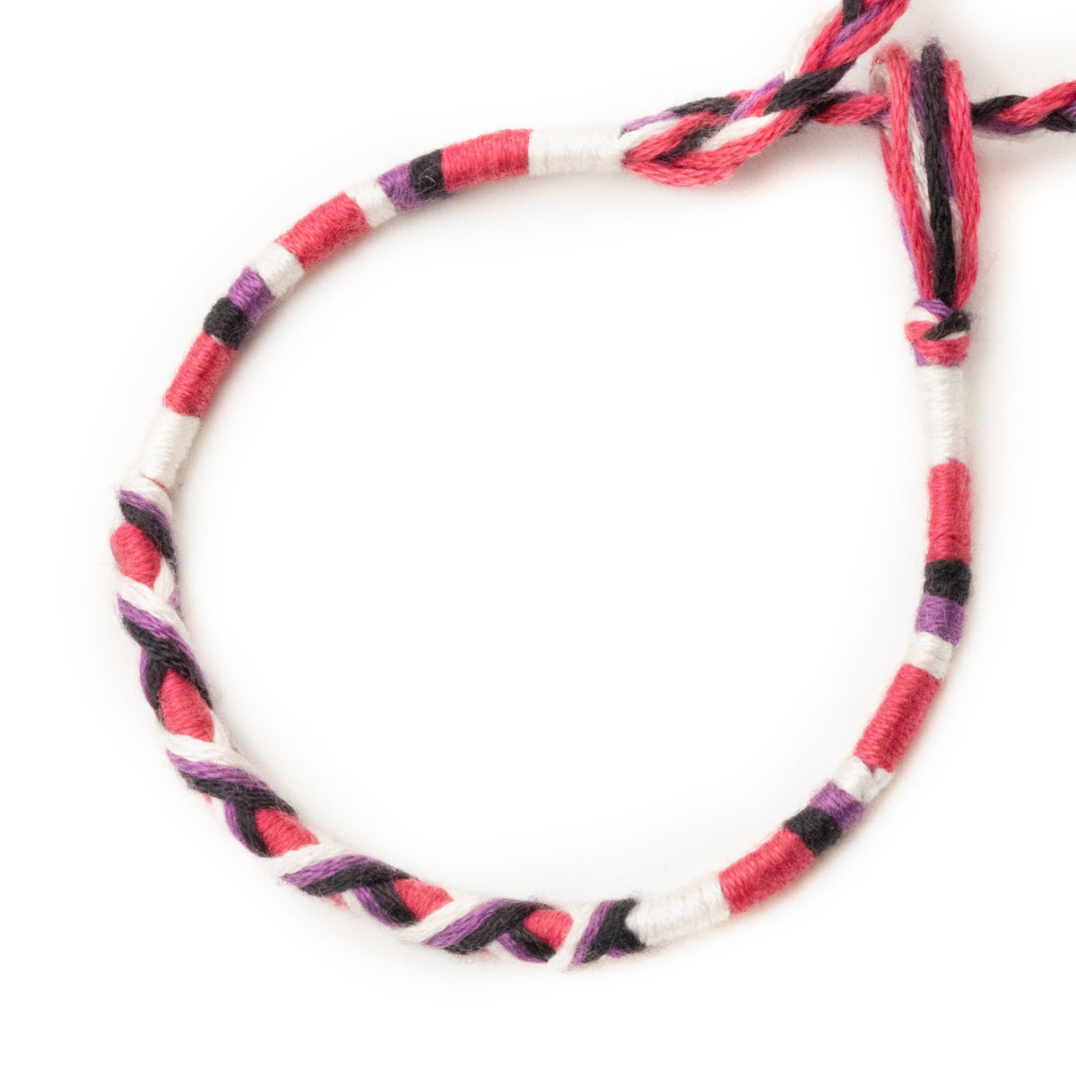 Bracelet brésilien à vœux — coton tressé ajustable — BV20