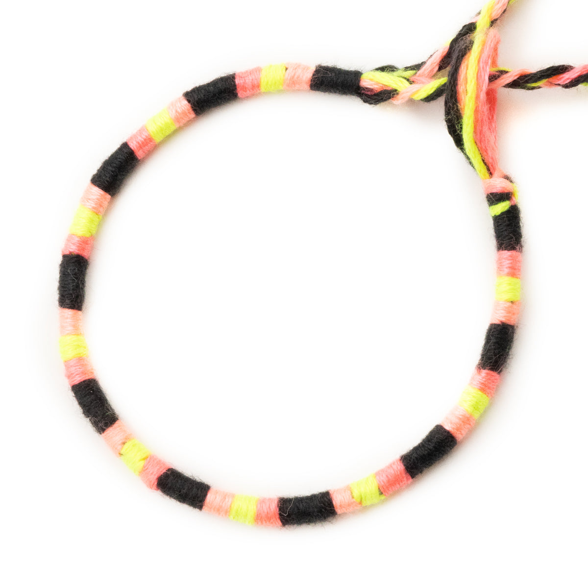 Bracelet brésilien à vœux — coton tressé ajustable — BV21