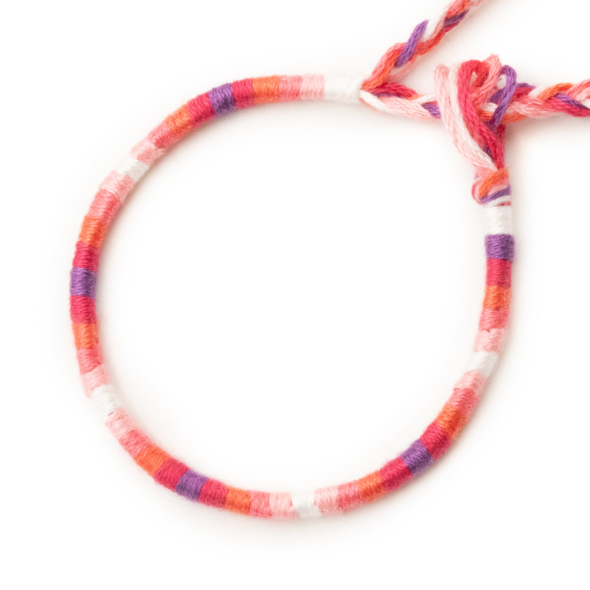 Bracelet brésilien à vœux — coton tressé ajustable — BV22