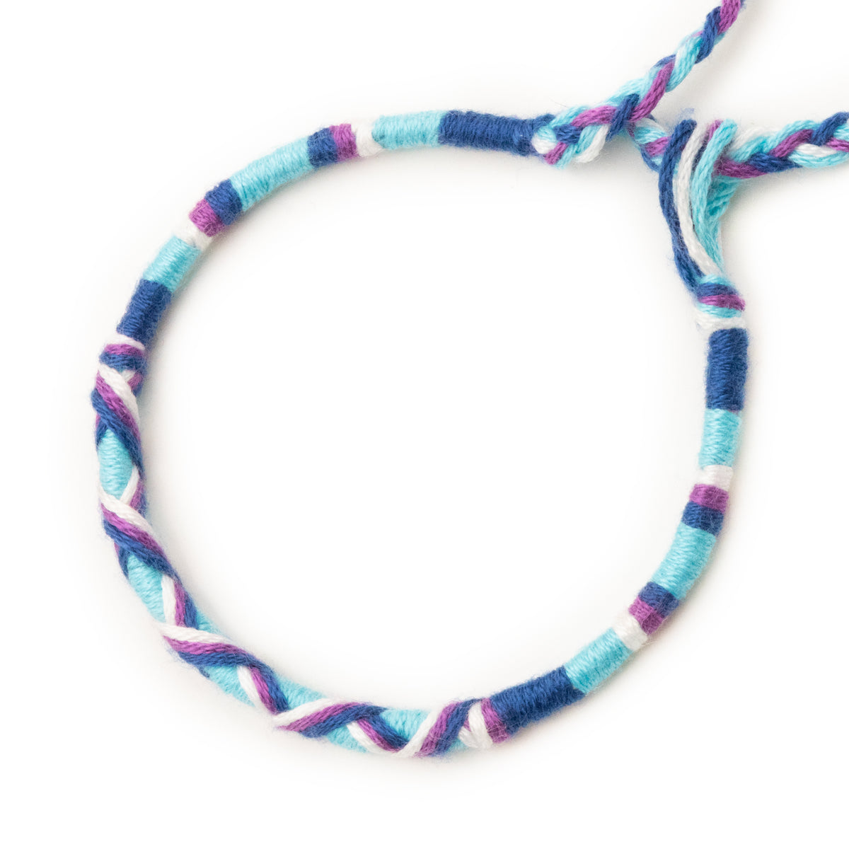 Bracelet brésilien à vœux — coton tressé ajustable — BV33