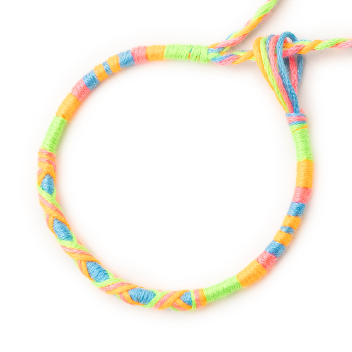 Bracelet brésilien à vœux — coton tressé ajustable — BV40
