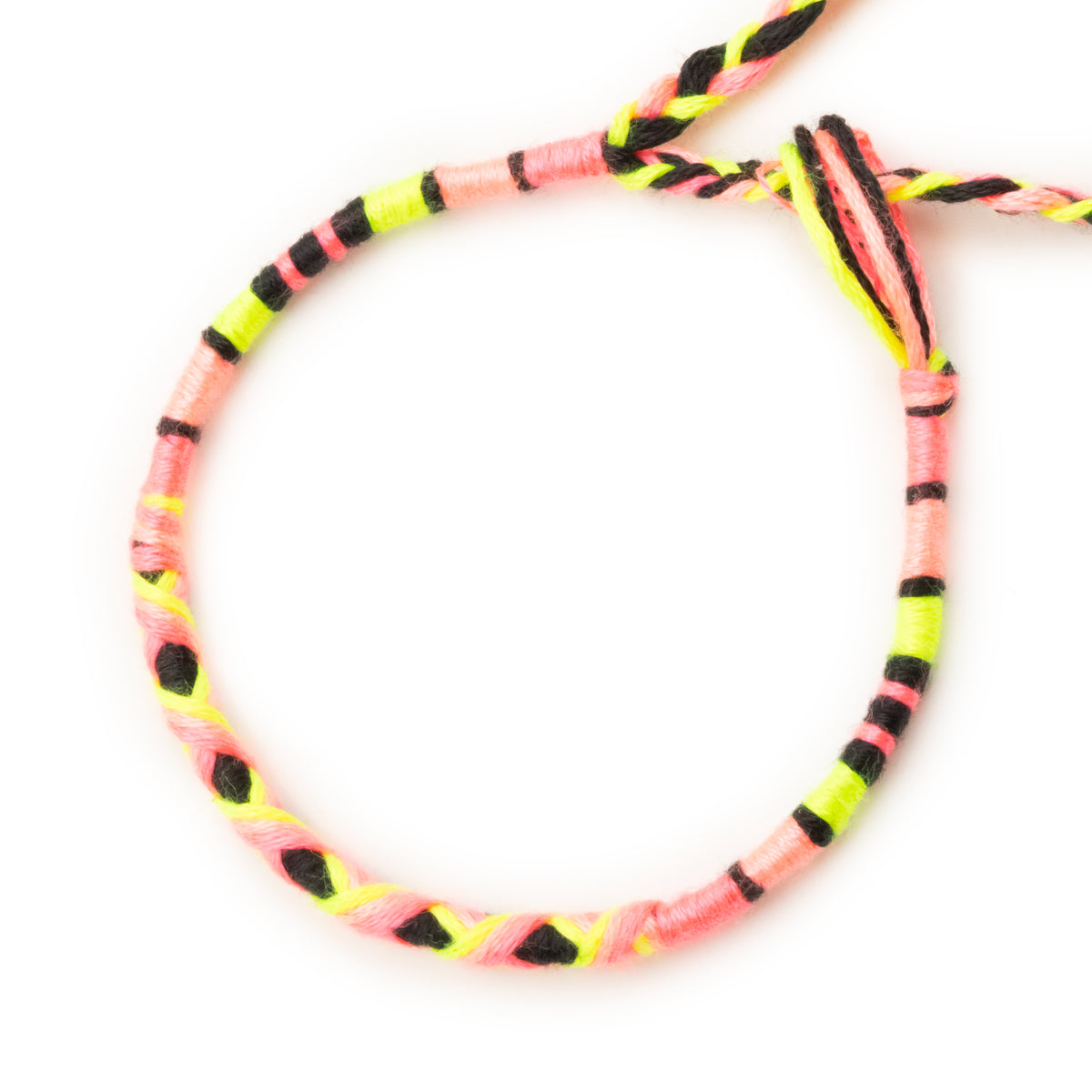 Bracelet brésilien à vœux — coton tressé ajustable — BV42