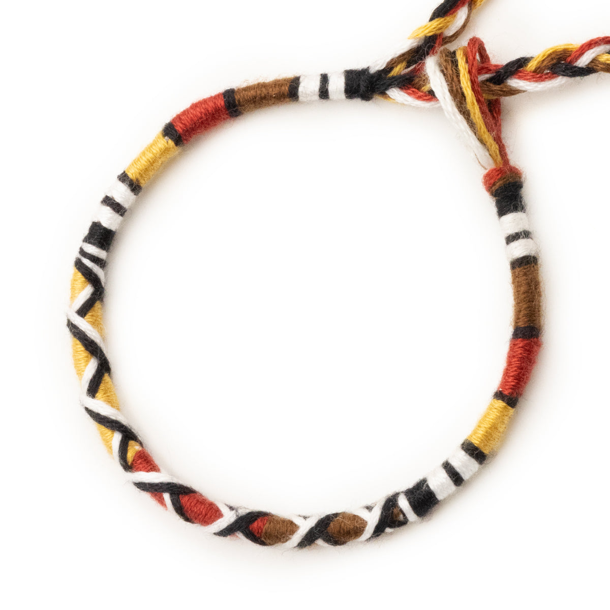 Bracelet brésilien à vœux — coton tressé ajustable — BV43