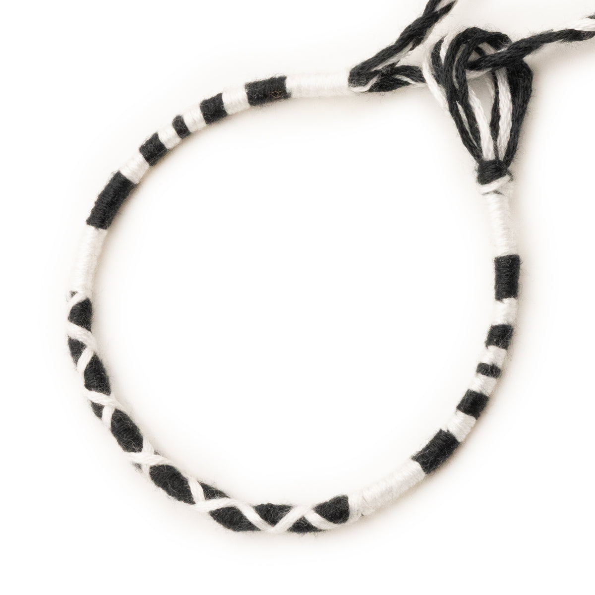 Bracelet brésilien à vœux — coton tressé ajustable — BV45