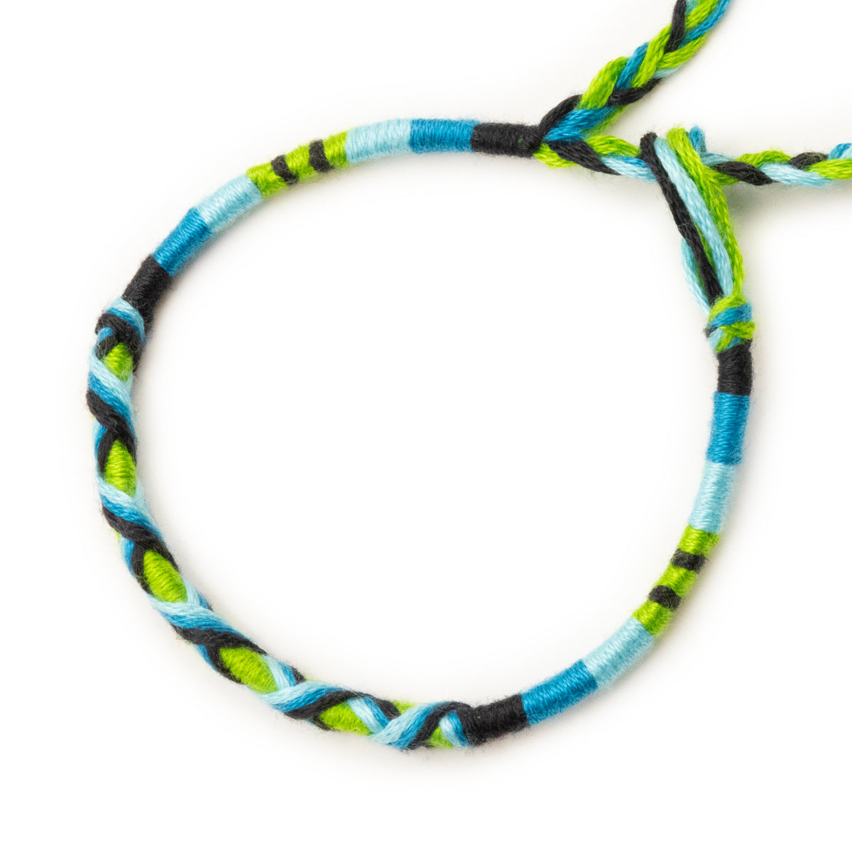 Bracelet brésilien à vœux — coton tressé ajustable — BV46