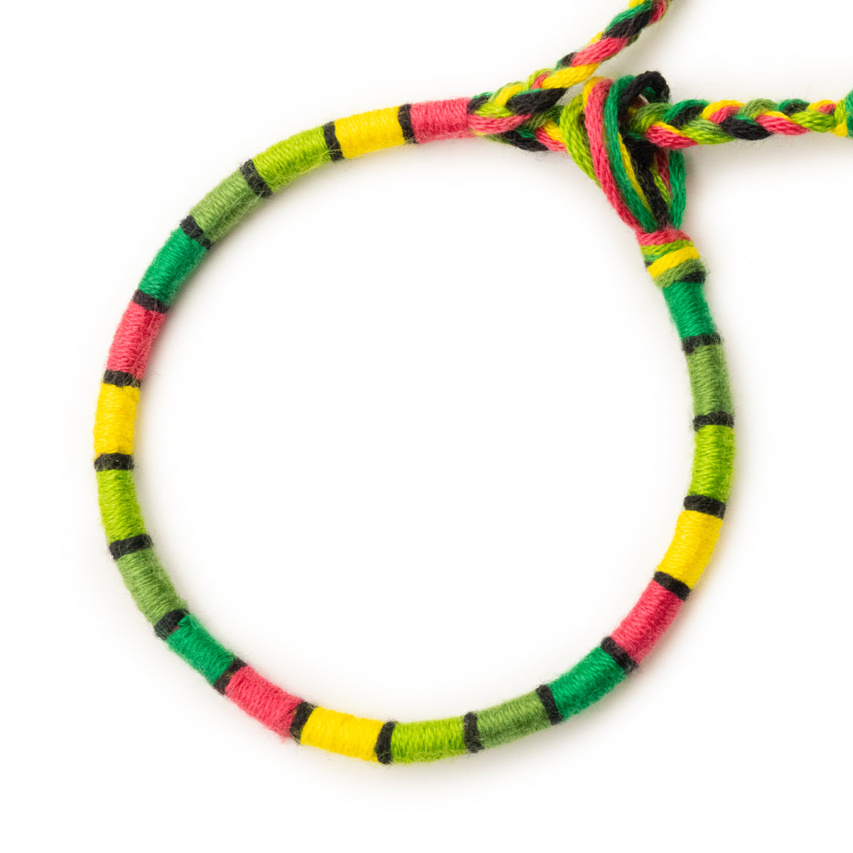 Bracelet brésilien à vœux — coton tressé ajustable — BV49