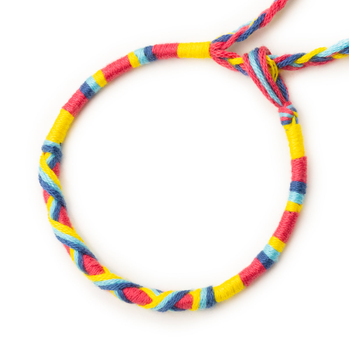 Bracelet brésilien à vœux — coton tressé ajustable — BV51