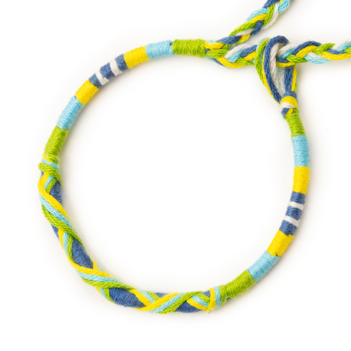 Bracelet brésilien à vœux — coton tressé ajustable — BV56