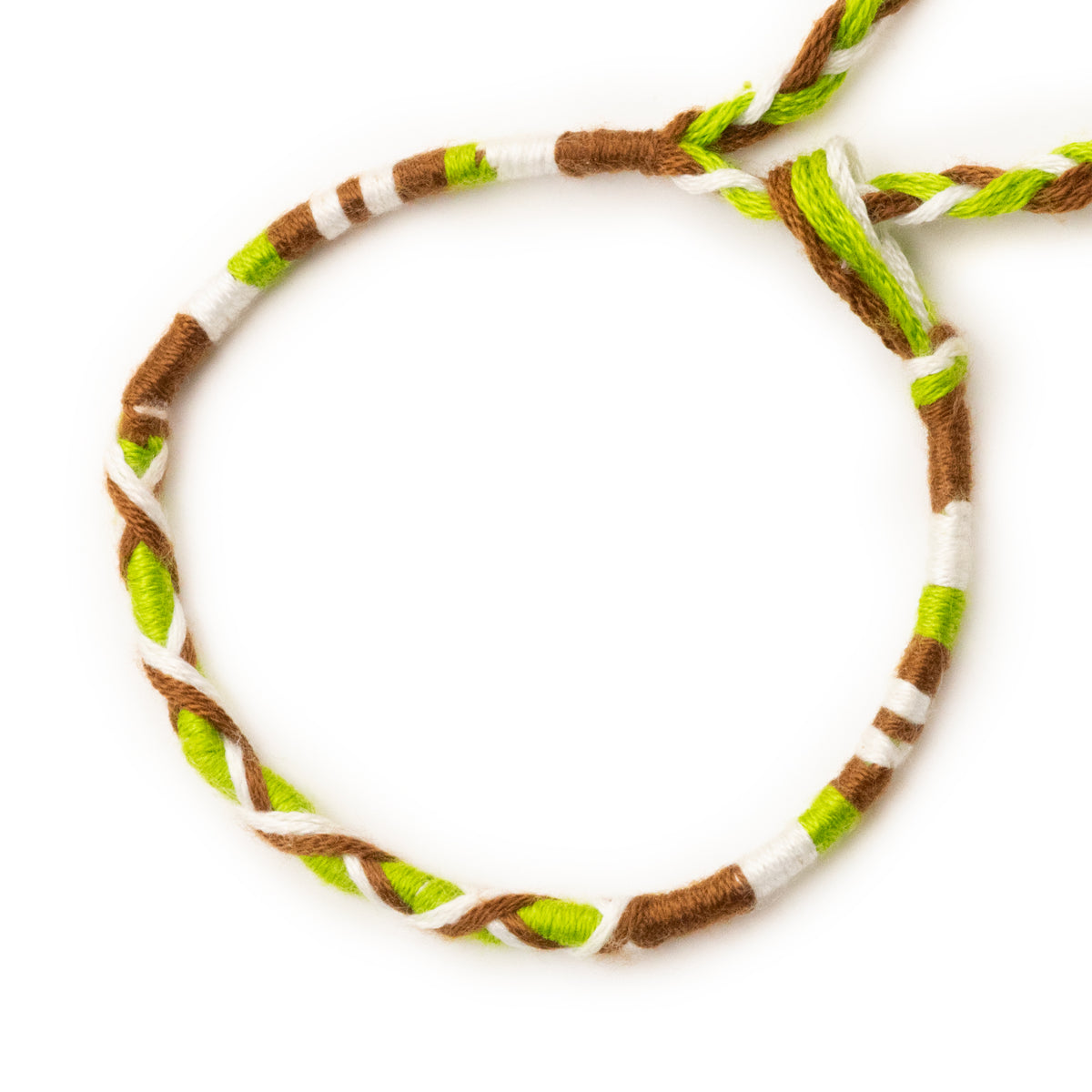 Bracelet brésilien à vœux — coton tressé ajustable — BV57