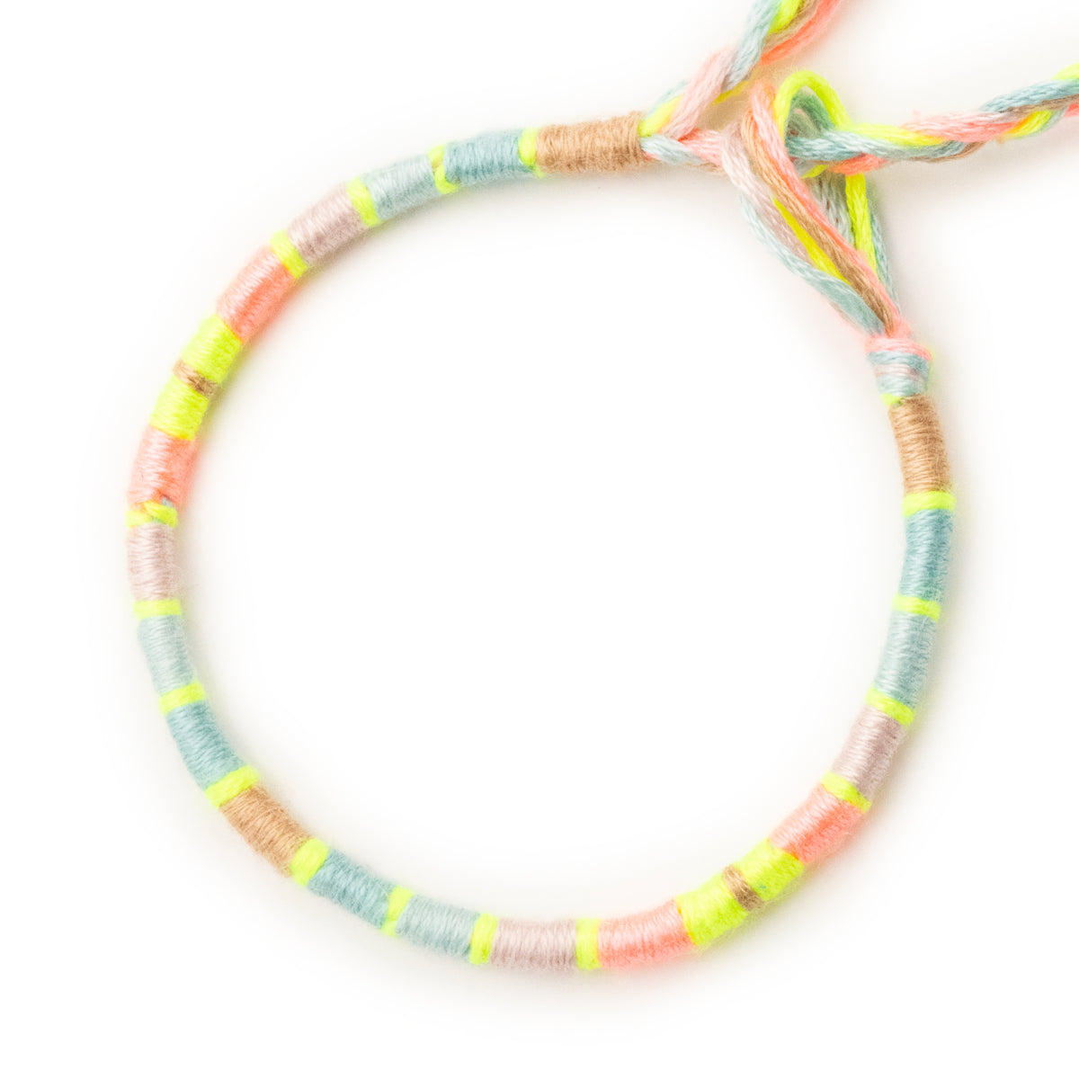 Bracelet brésilien à vœux — coton tressé ajustable — BV62