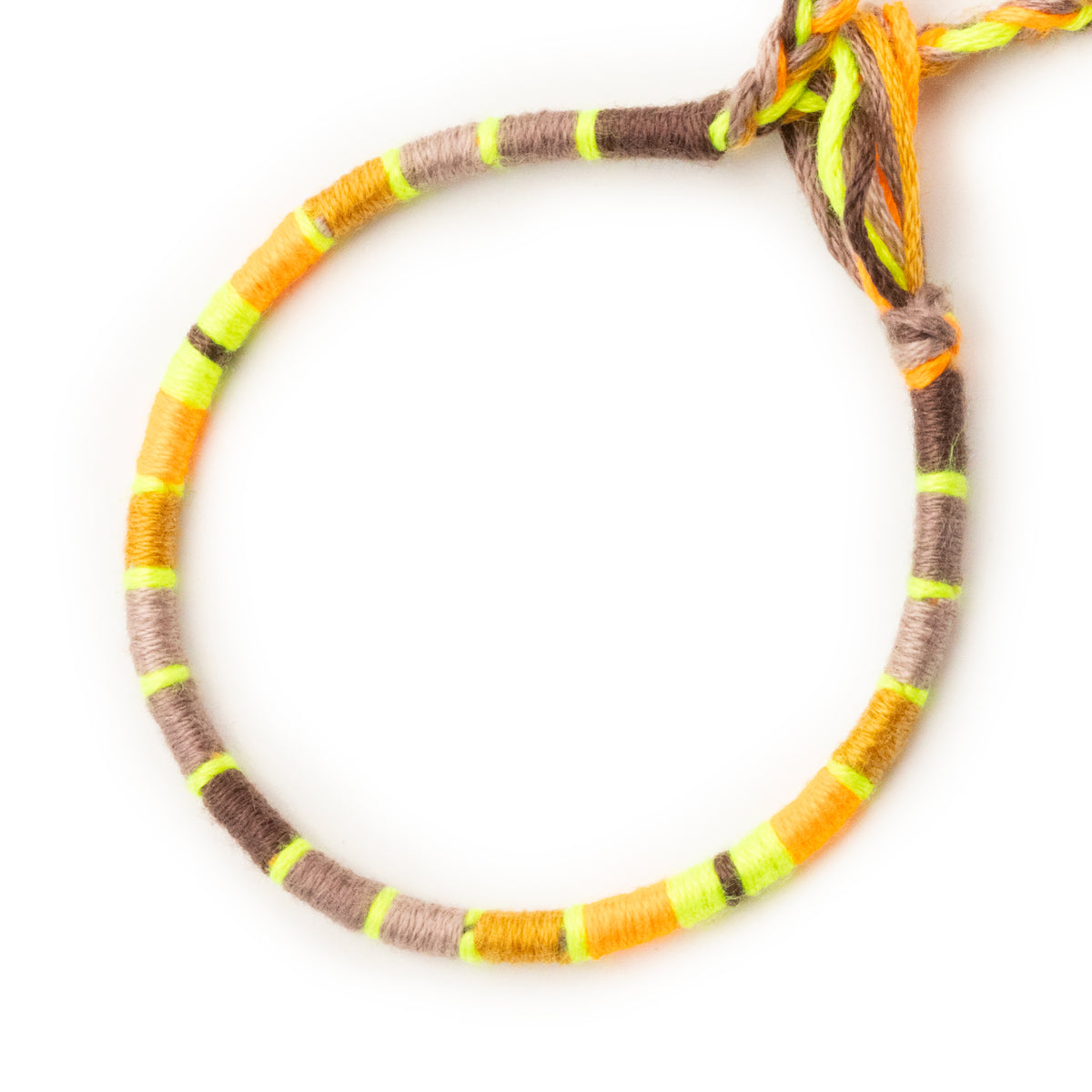 Bracelet brésilien à vœux — coton tressé ajustable — BV65