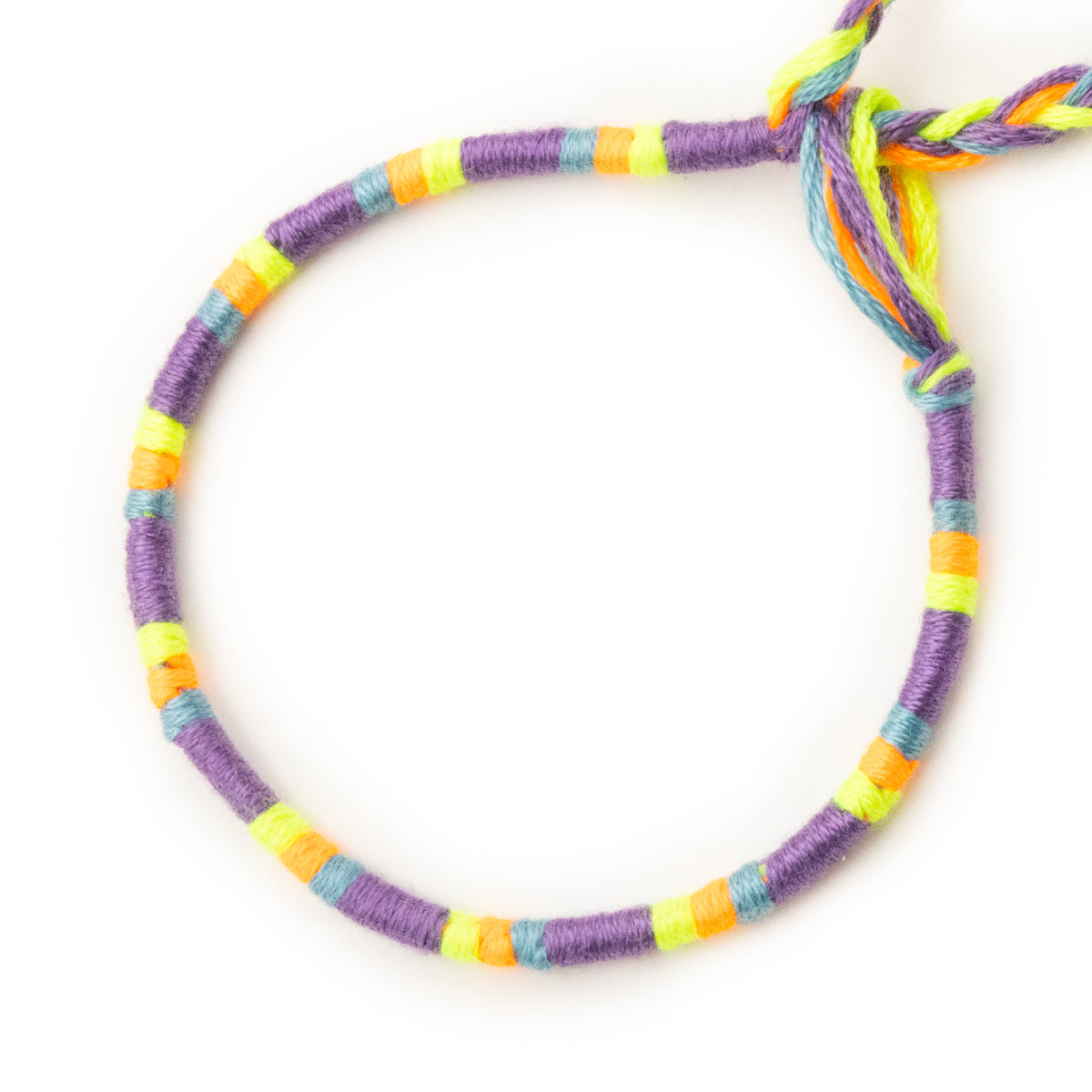 Bracelet brésilien à vœux — coton tressé ajustable — BV70