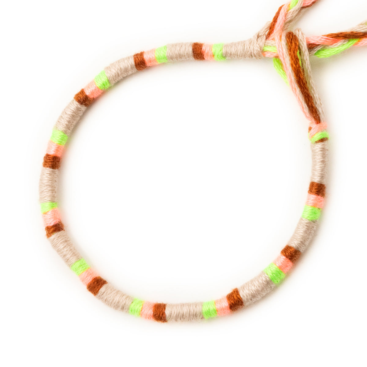Bracelet brésilien à vœux — coton tressé ajustable — BV71