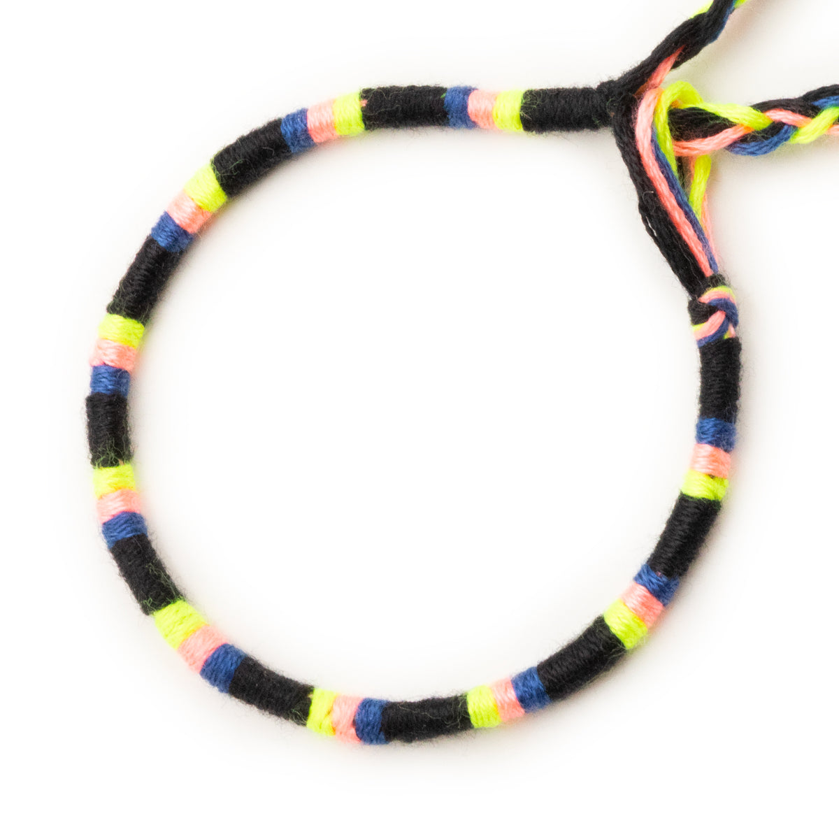Bracelet brésilien à vœux — coton tressé ajustable — BV72
